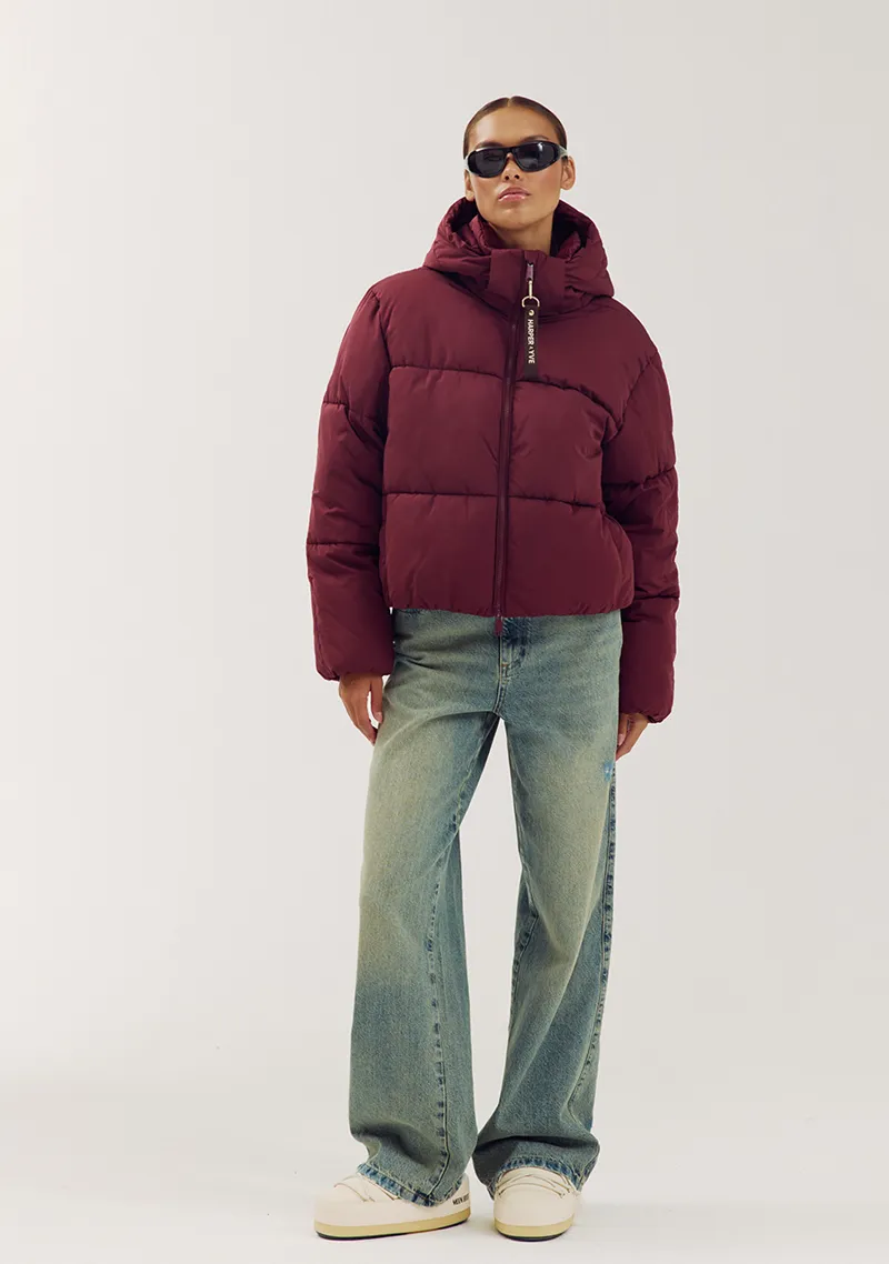 Winterjas Ibby van Harper & Yve, kleur Tipsy Red