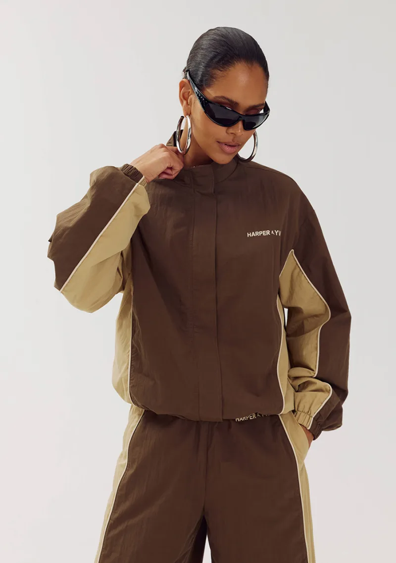 Jackson-Jacket van Harper & Yve, kleur Muddy Taupe