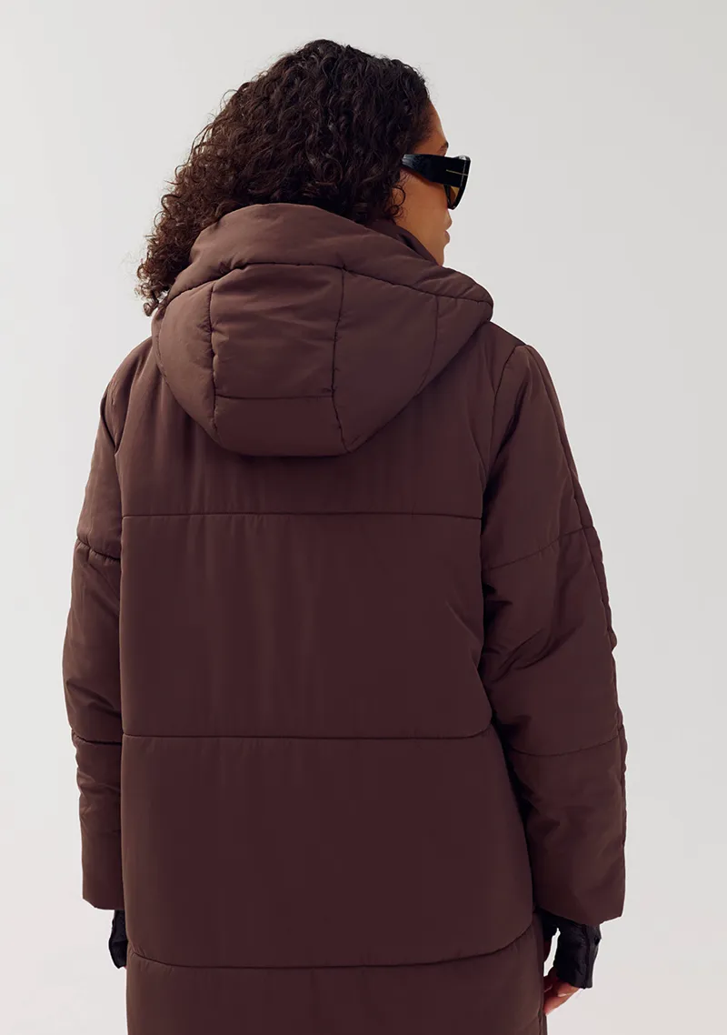 Winterjas Jenny van Harper & Yve, kleur Hot Fudge