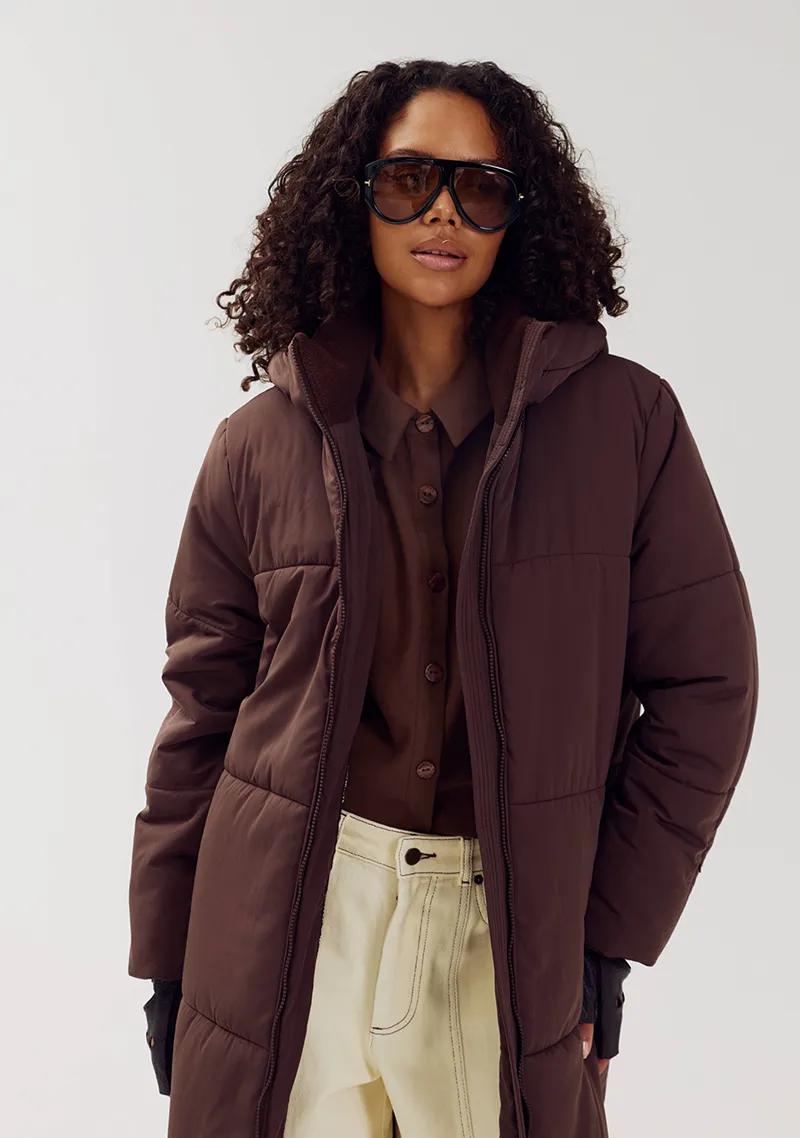 Winterjas Jenny van Harper & Yve, kleur Hot Fudge