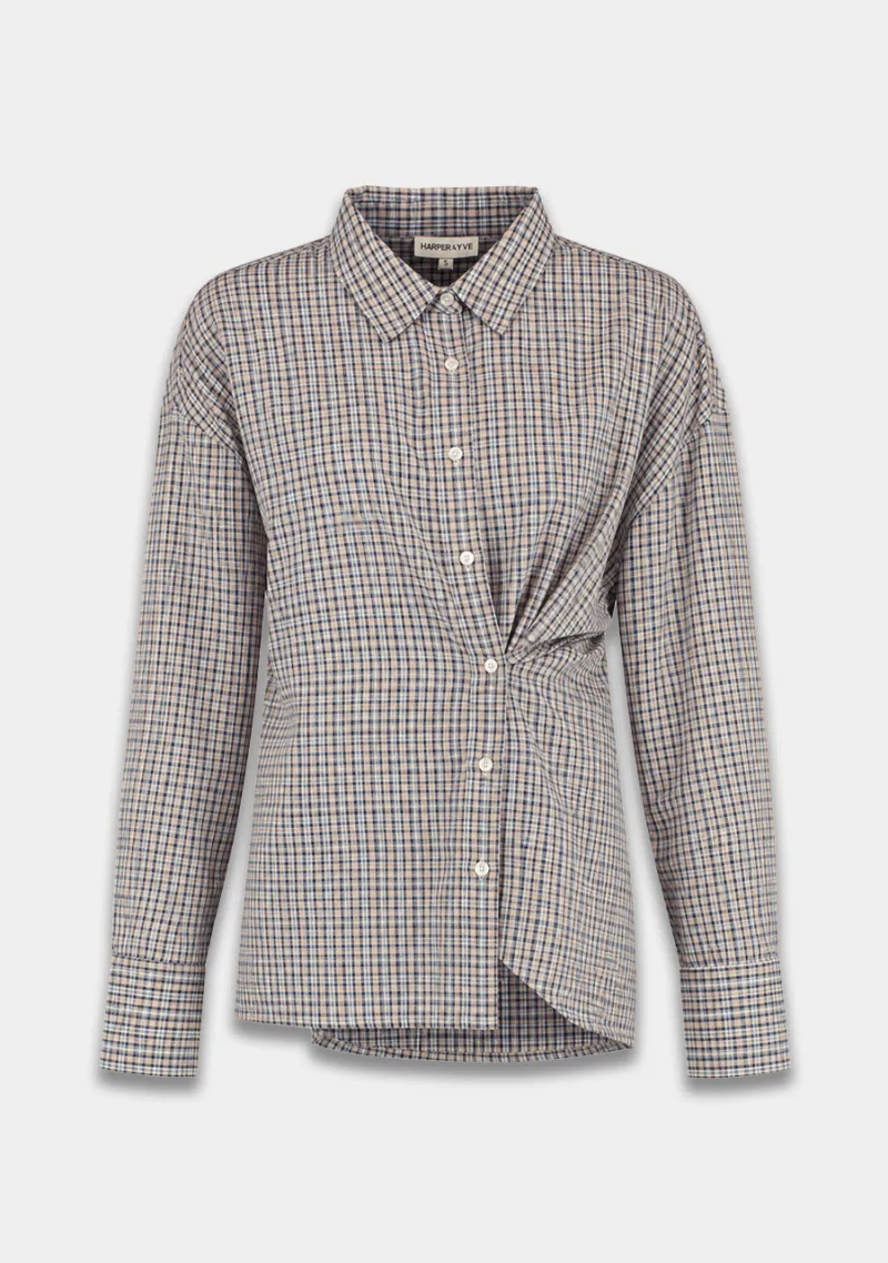 Kim-Ls van Harper & Yve, kleur Muddy Taupe Check