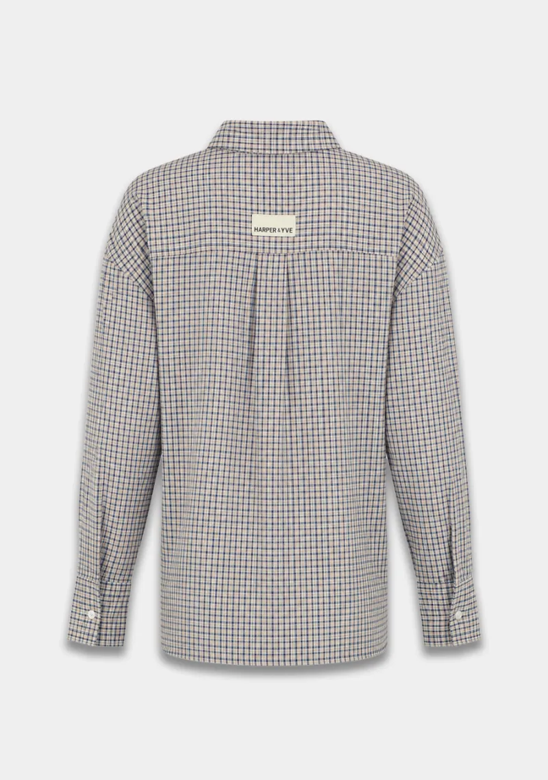 Kim-Ls van Harper & Yve, kleur Muddy Taupe Check