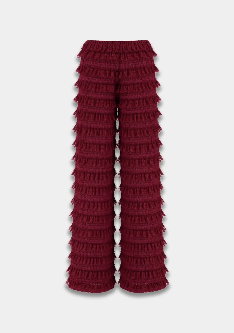 Broek Lo van Harper & Yve, kleur Red Port