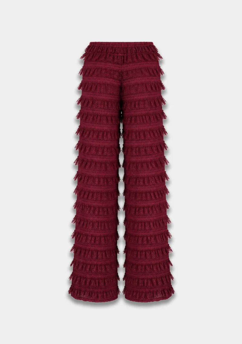 Broek Lo van Harper & Yve, kleur Red Port