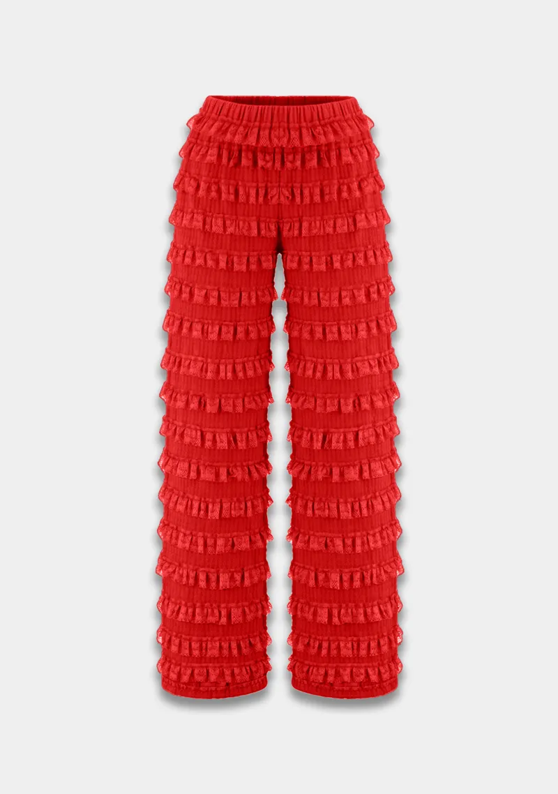 Broek Lo van Harper & Yve, kleur High Risk Red