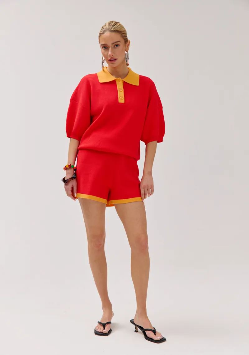 Short Loki van Harper & Yve, kleur Poppy Red