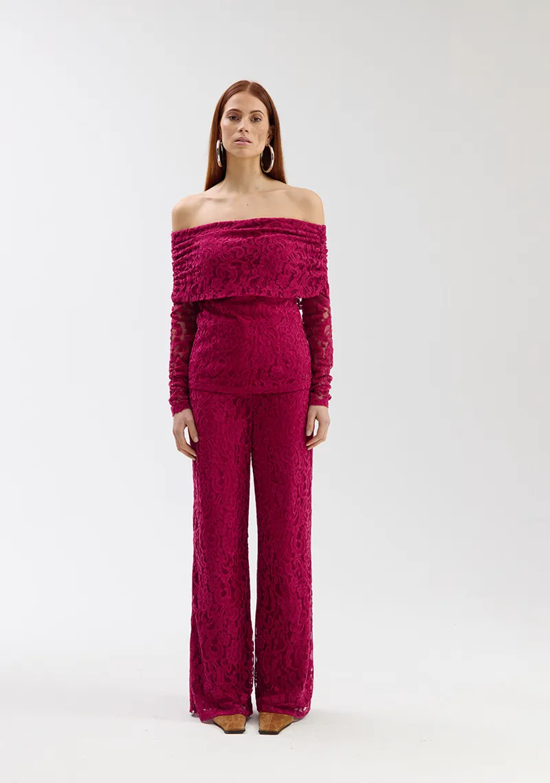 Lola Pants van Harper & Yve, kleur Sangria