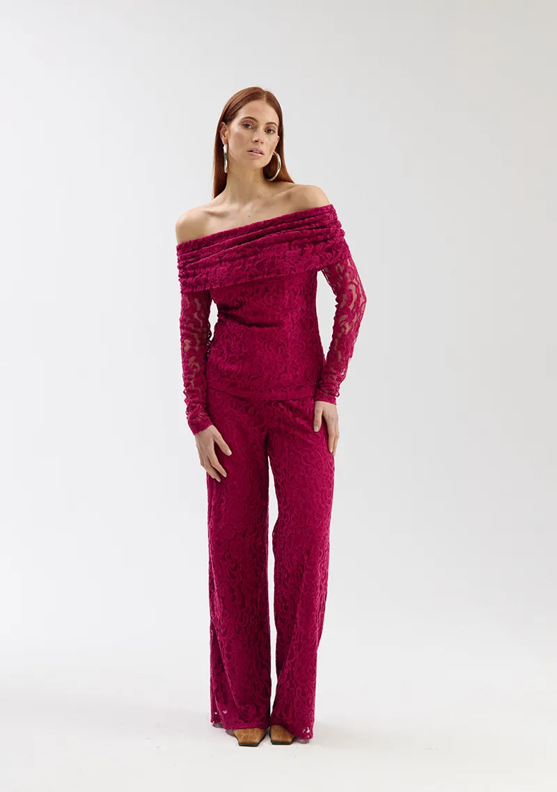 Lola Pants van Harper & Yve, kleur Sangria