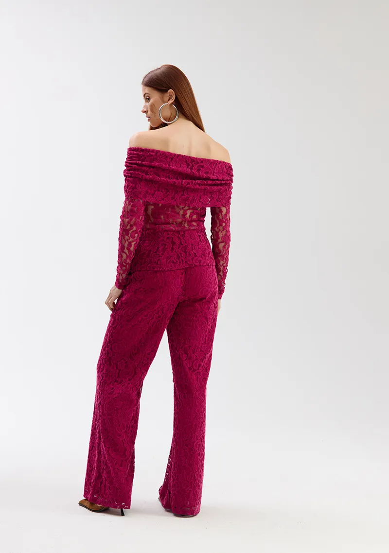 Lola Pants van Harper & Yve, kleur Sangria