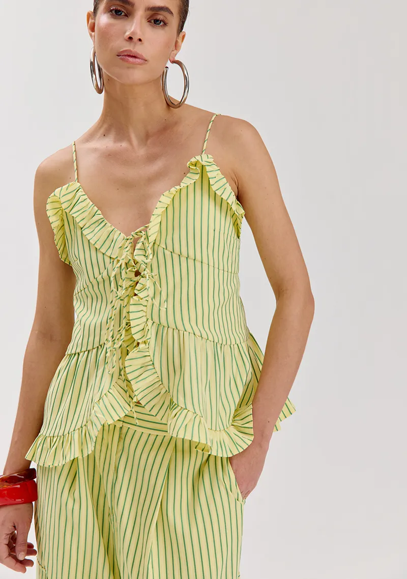 Top Maren van Harper & Yve, kleur Yellow Stripe