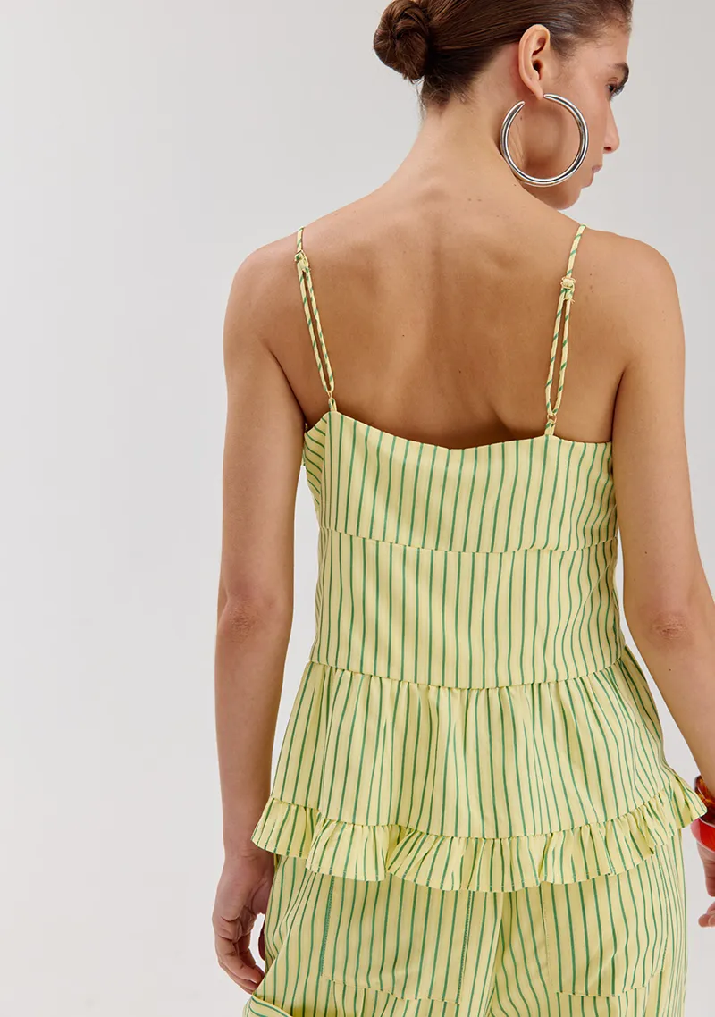 Top Maren van Harper & Yve, kleur Yellow Stripe