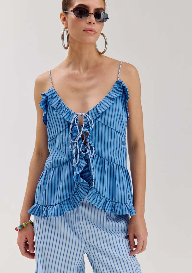 Top Maren van Harper & Yve, kleur Blue Stripe