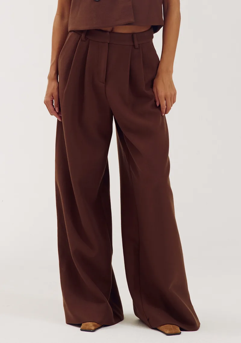 Broek Mason van Harper & Yve, kleur Brown
