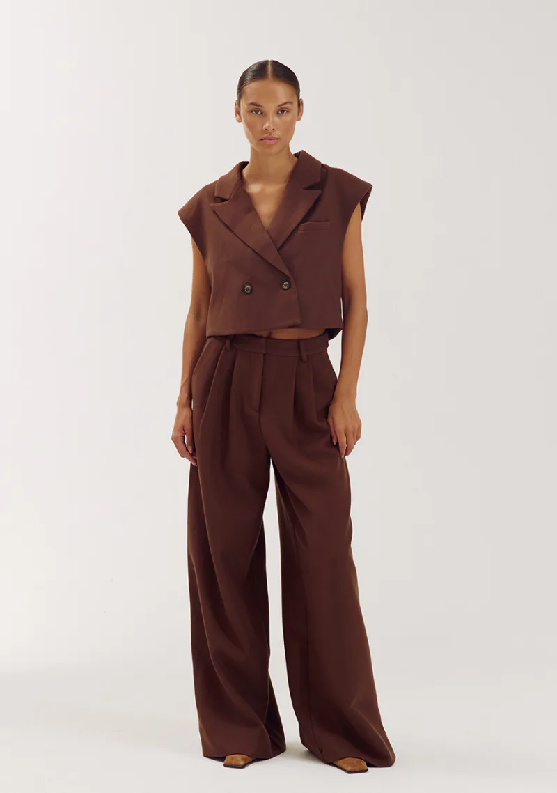 Broek Mason van Harper & Yve, kleur Brown