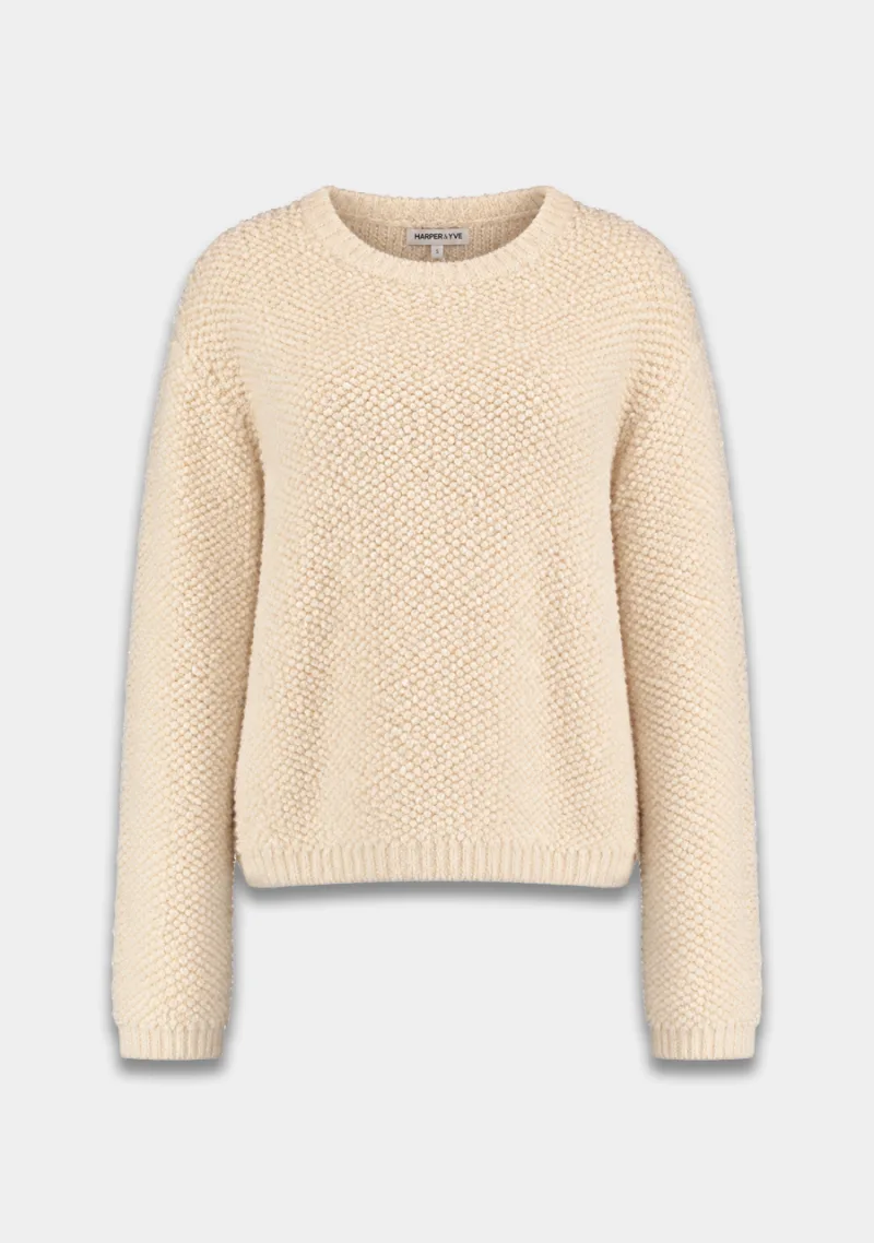 Trui Nino van Harper & Yve, kleur Creme Brulee