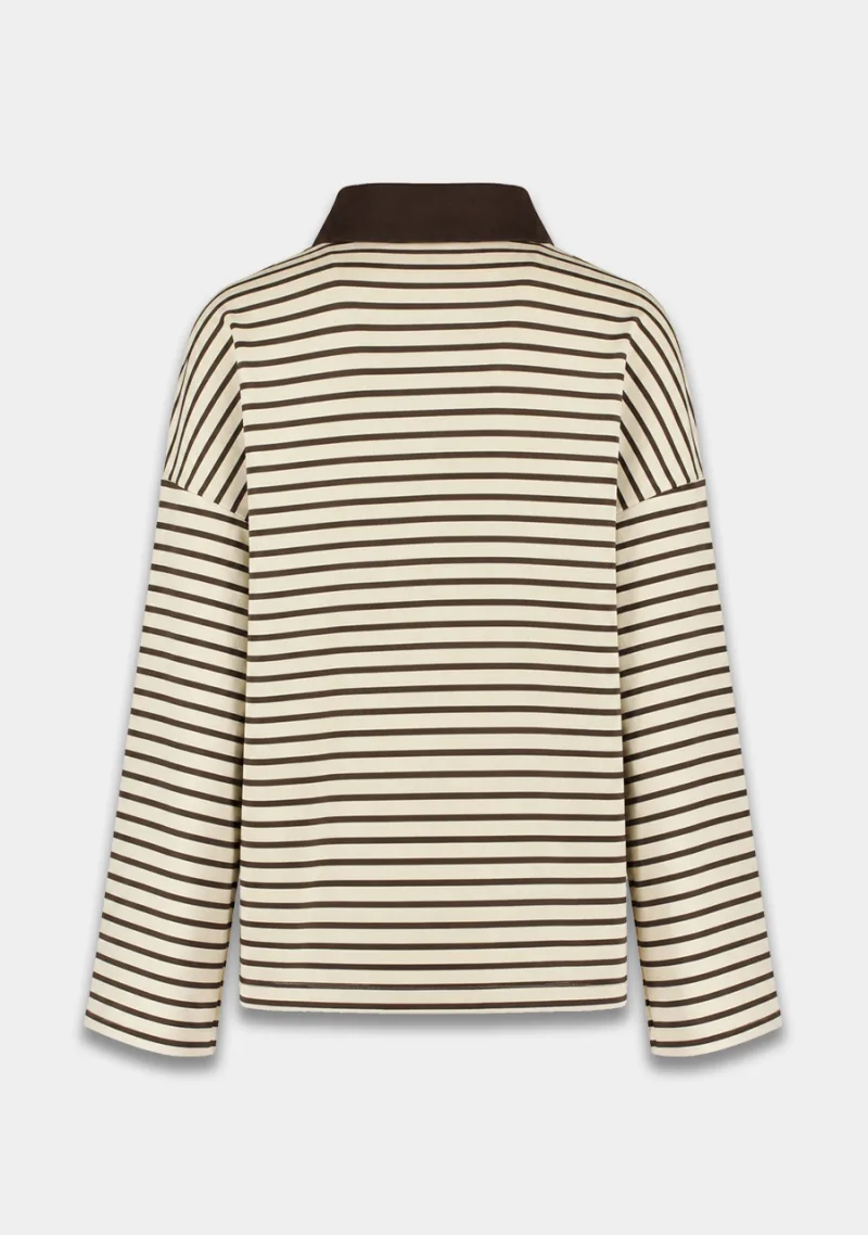 Pollie Jumper van Harper & Yve, kleur Hot Fudge Stripe