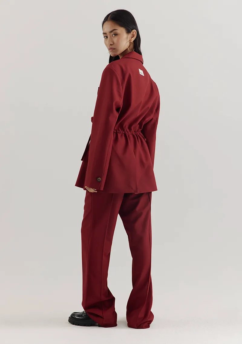 Broek Poppy van Harper & Yve, kleur Wine Berry