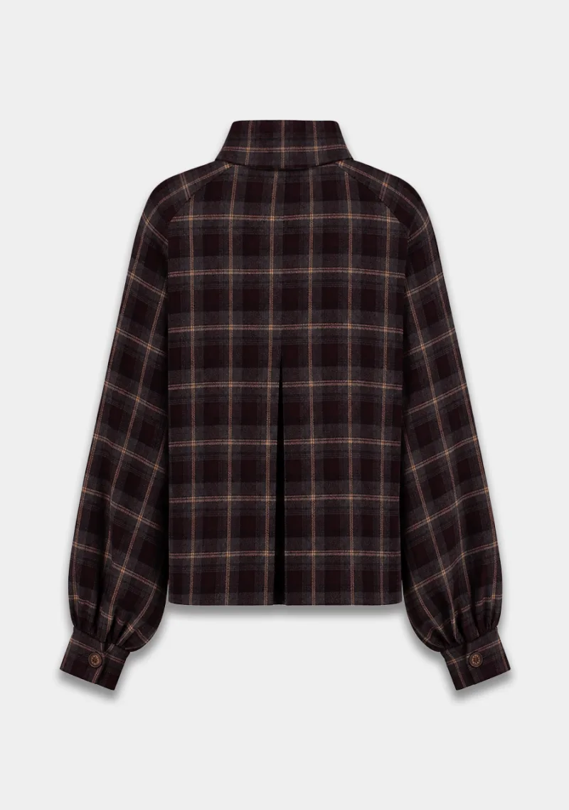 Rylee Coat van Harper & Yve, kleur Tipsy Red Check