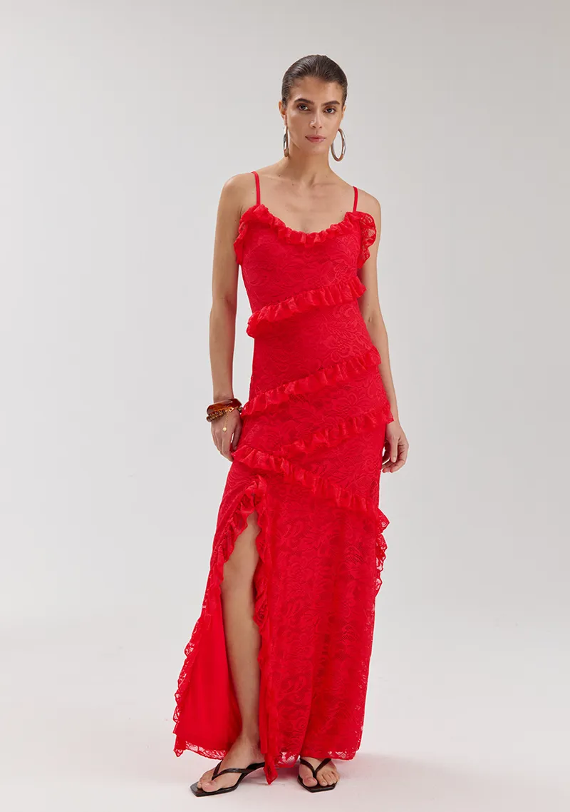 Jurk Sammie van Harper & Yve, kleur Poppy Red