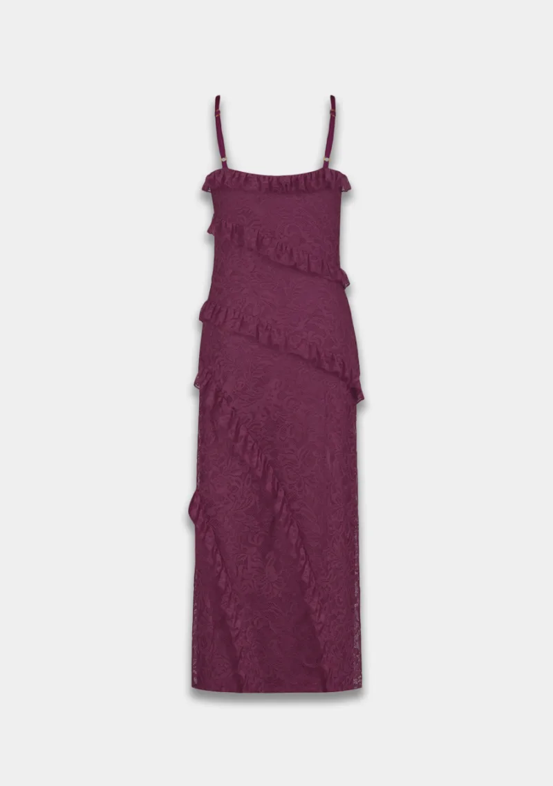 Jurk Sammie van Harper & Yve, kleur Cassis