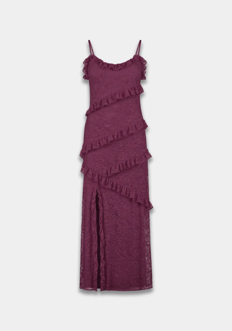 Jurk Sammie van Harper & Yve, kleur Cassis