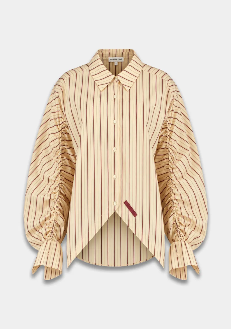 Blouse Ted van Harper & Yve, kleur Creme Stripe