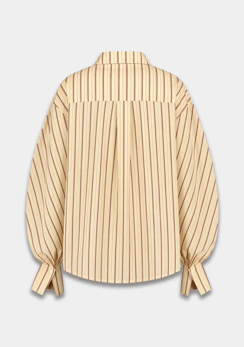 Blouse Ted van Harper & Yve, kleur Creme Stripe