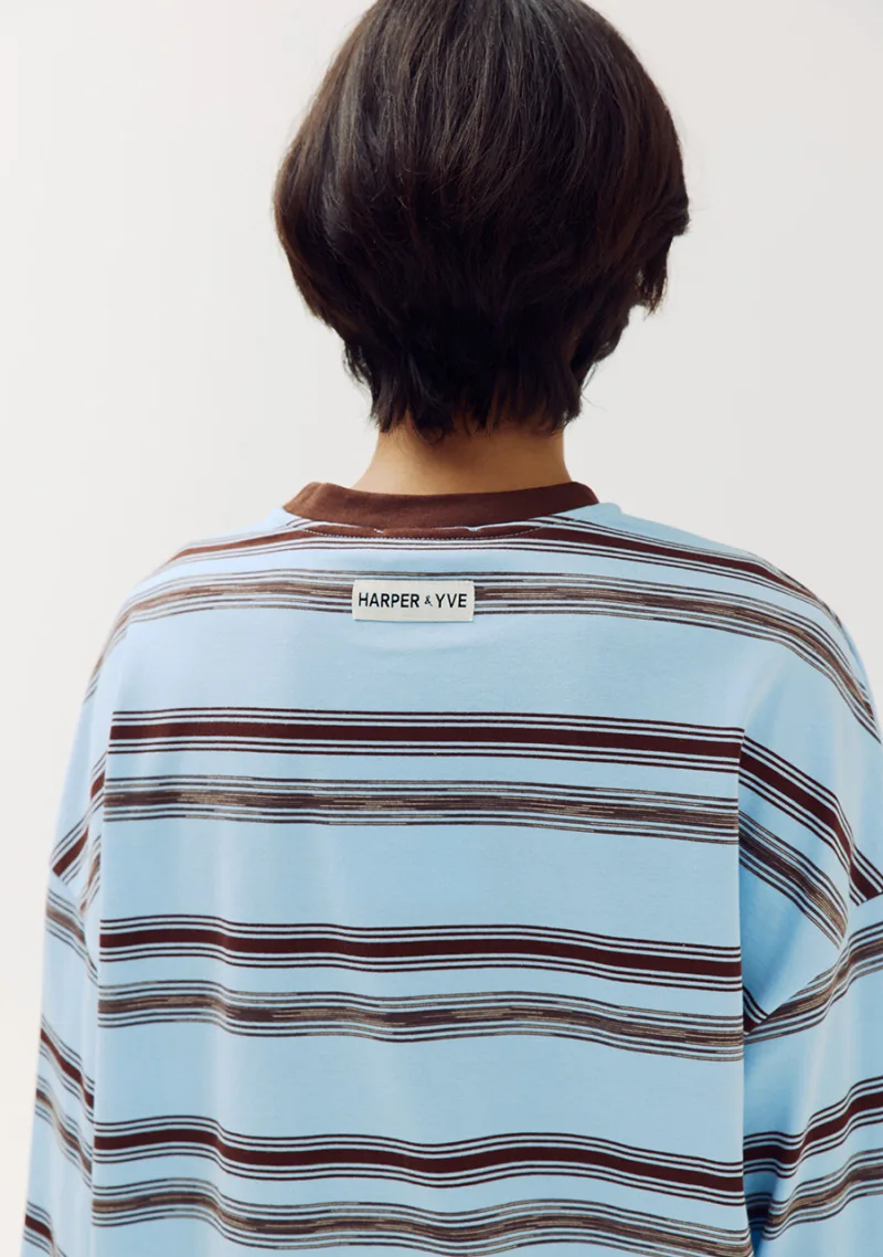 T-shirt Tommy van Harper & Yve, kleur Blue Stripe
