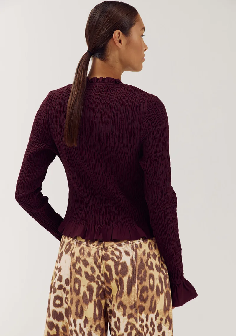 Blouse Veerle van Harper & Yve, kleur Tipsy Red