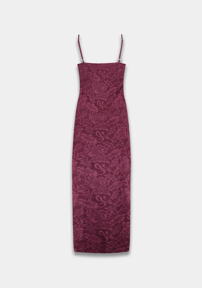 Jurk Vivien van Harper & Yve, kleur Cassis