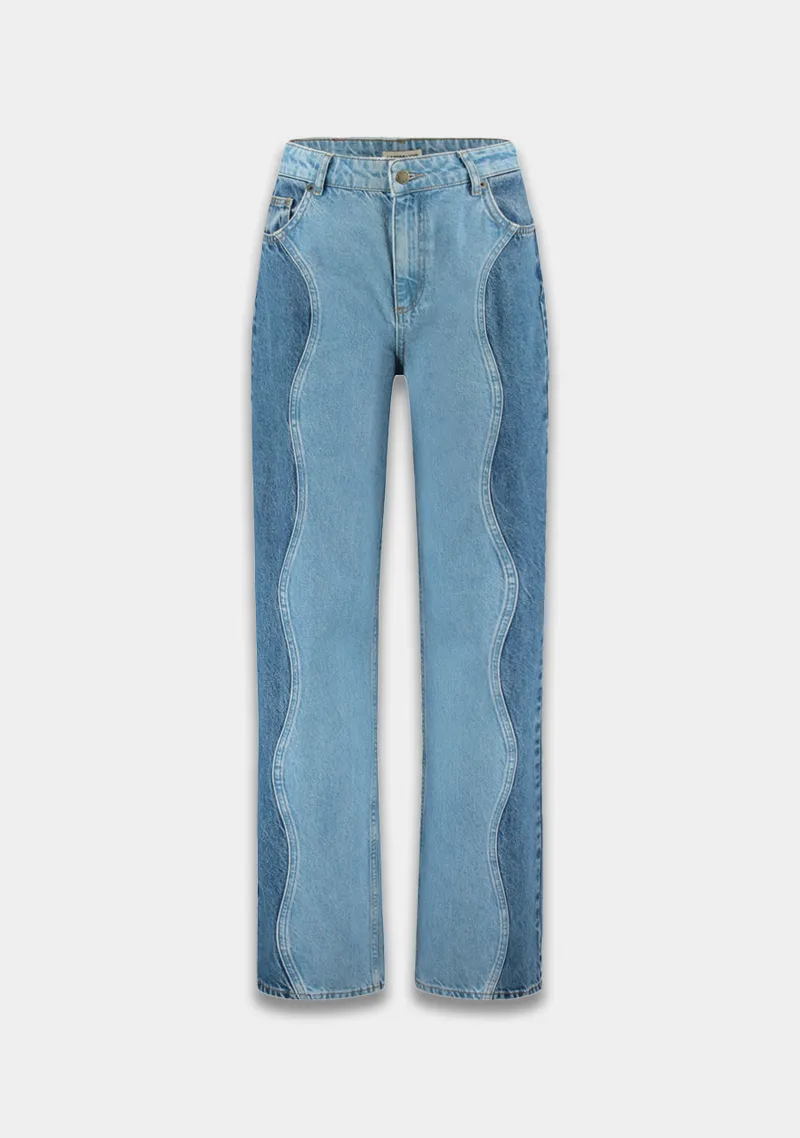 Yve Pants van Harper & Yve, kleur Light/Mid Blue