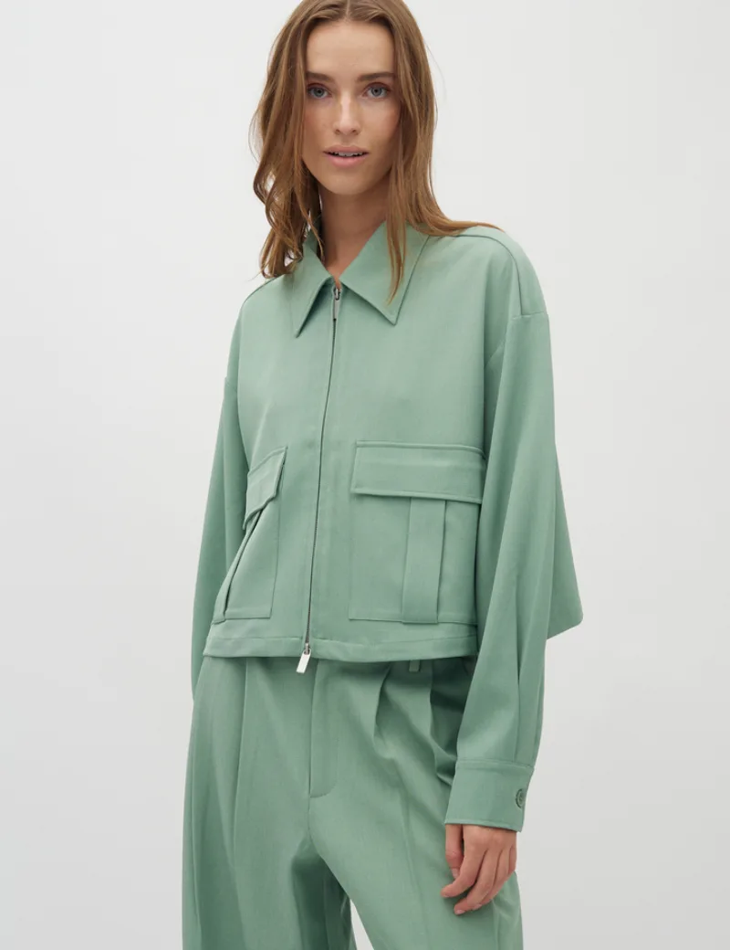 Alicenna Jacket van MbyM, kleur Mineral Green
