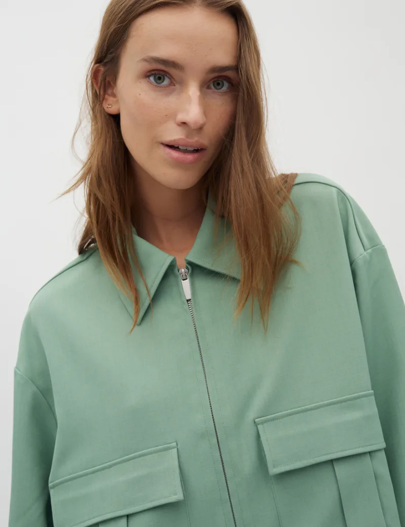 Alicenna Jacket van MbyM, kleur Mineral Green