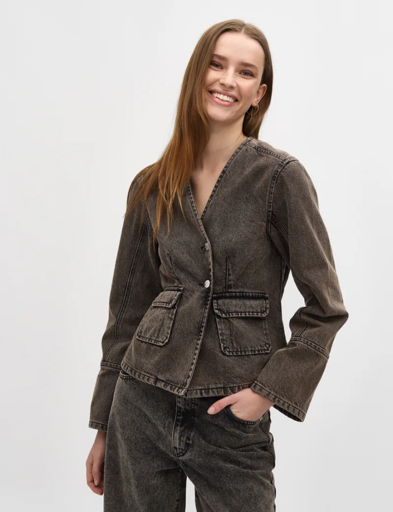 Liandra Jacket van MbyM, kleur Chocolate Martini