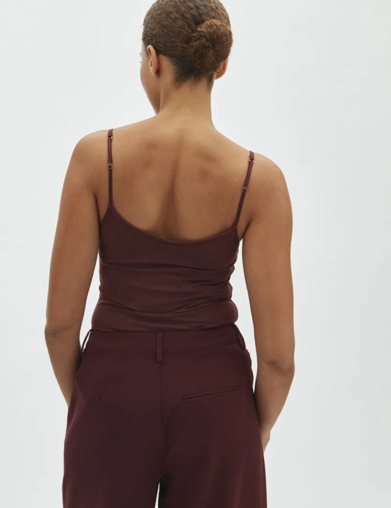 Manila Top van MbyM, kleur Maroon Noir