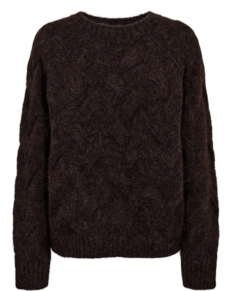 Nualmas Pullover van Nümph, kleur Black Coffee