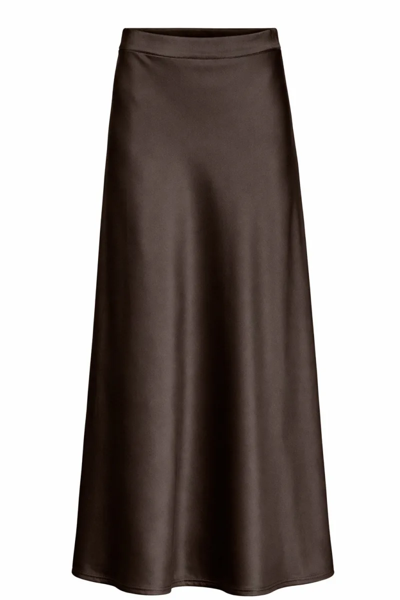 Nuamelia Skirt van Nümph, kleur Black Coffee