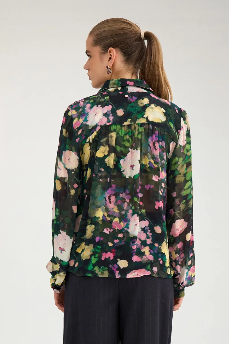 Nuarvi Shirt van Nümph, kleur Botanical Garden