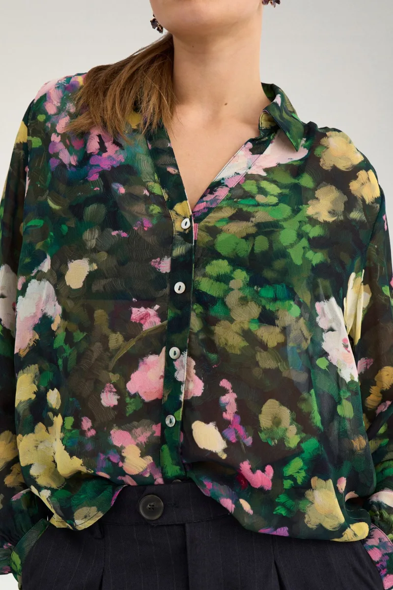 Nuarvi Shirt van Nümph, kleur Botanical Garden