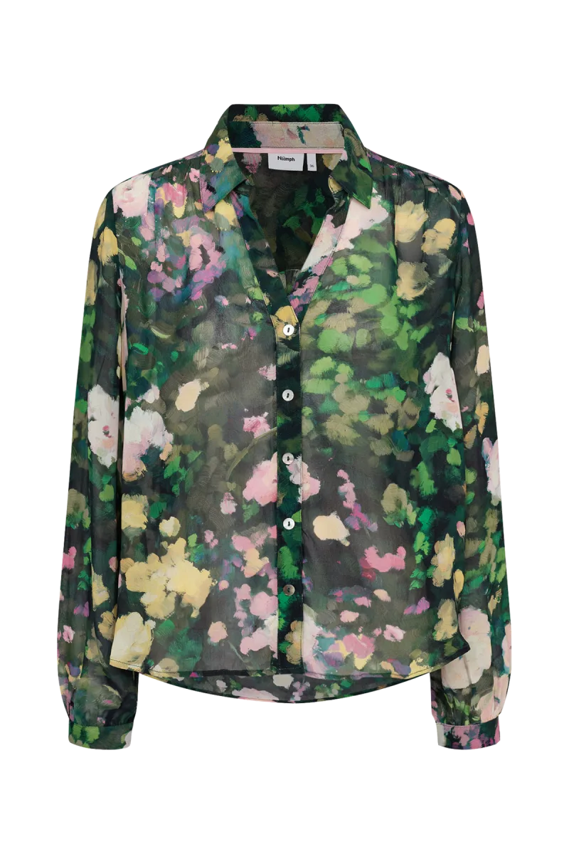 Nuarvi Shirt van Nümph, kleur Botanical Garden