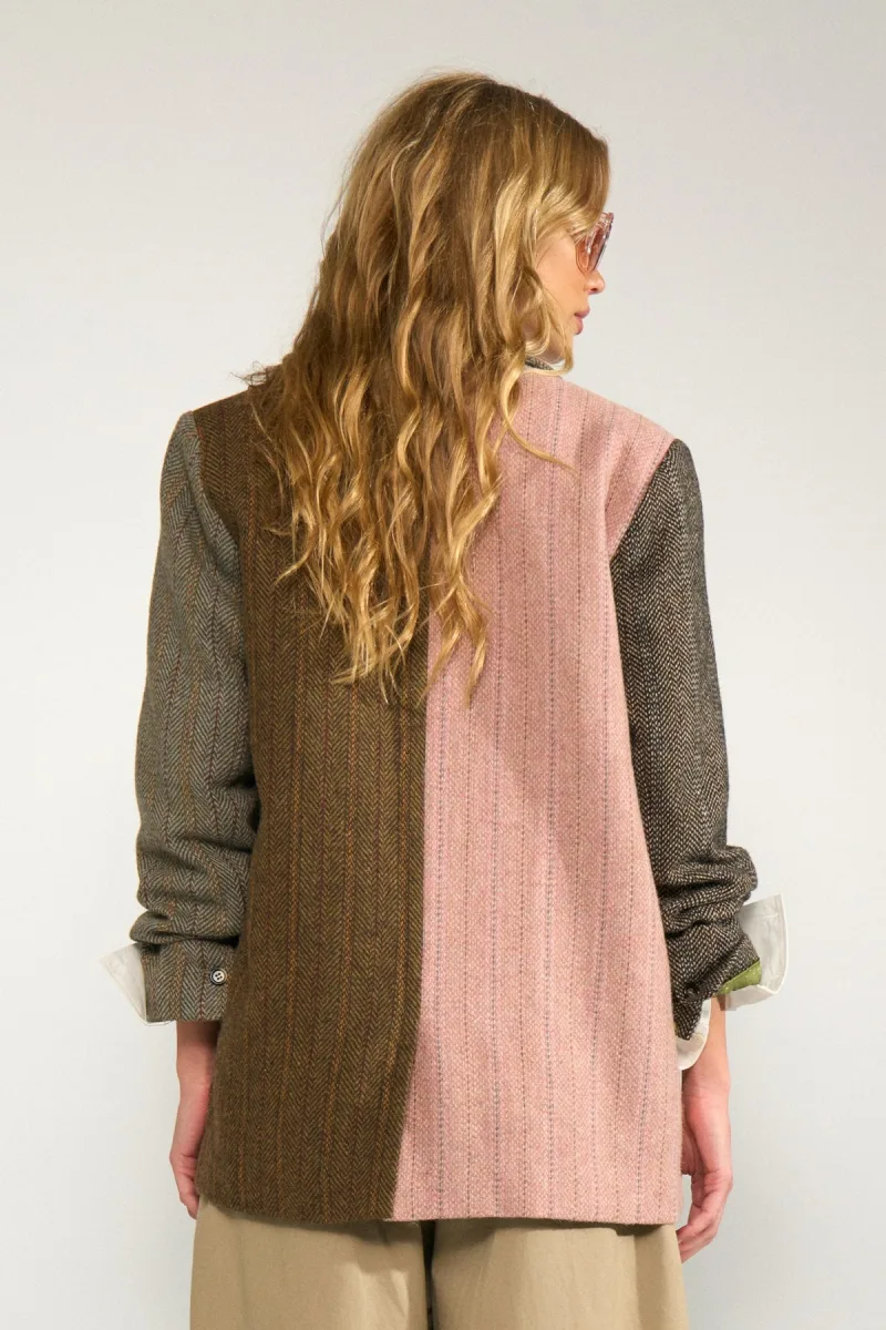 Nuavey Herringbone Blazer van Nümph, kleur Polignac