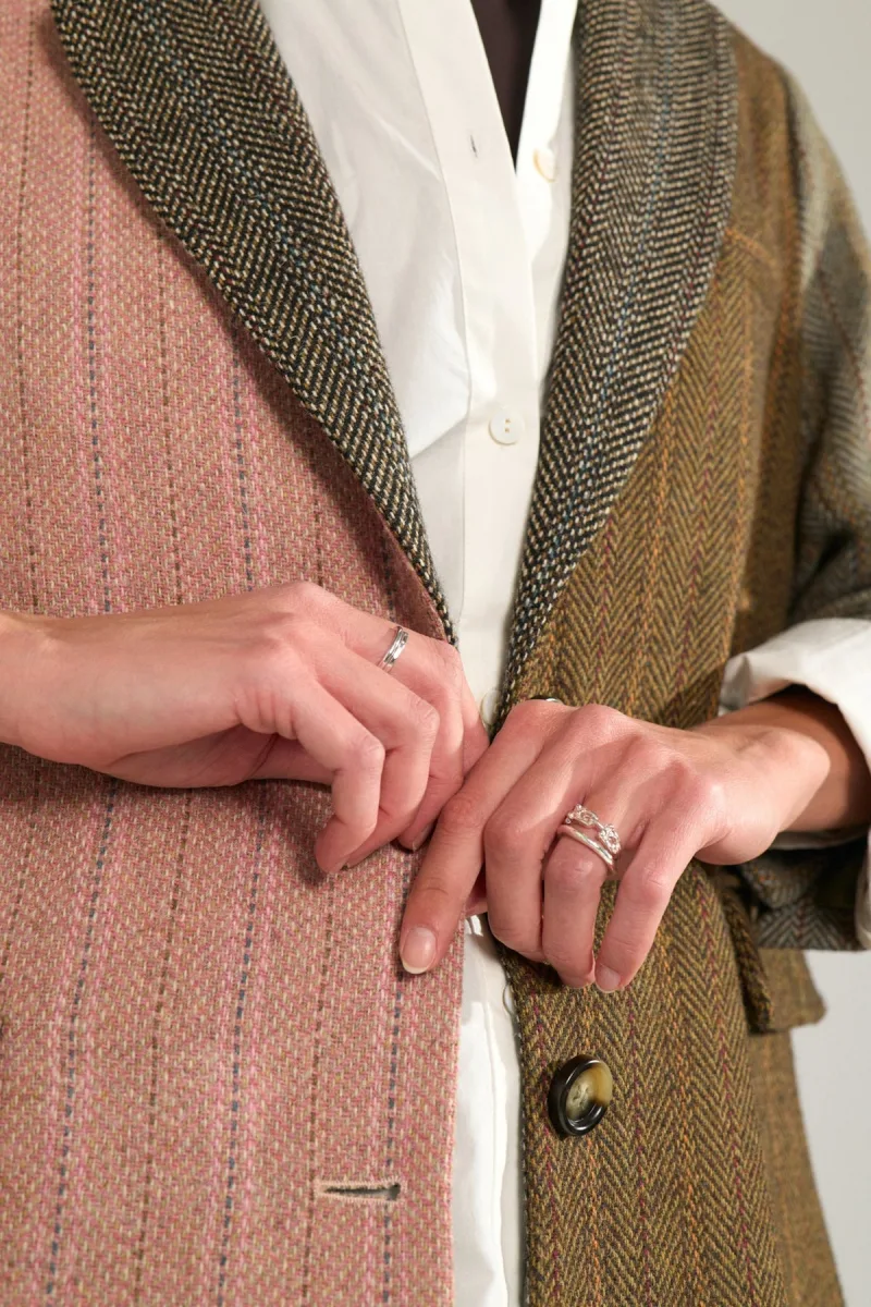 Nuavey Herringbone Blazer van Nümph, kleur Polignac