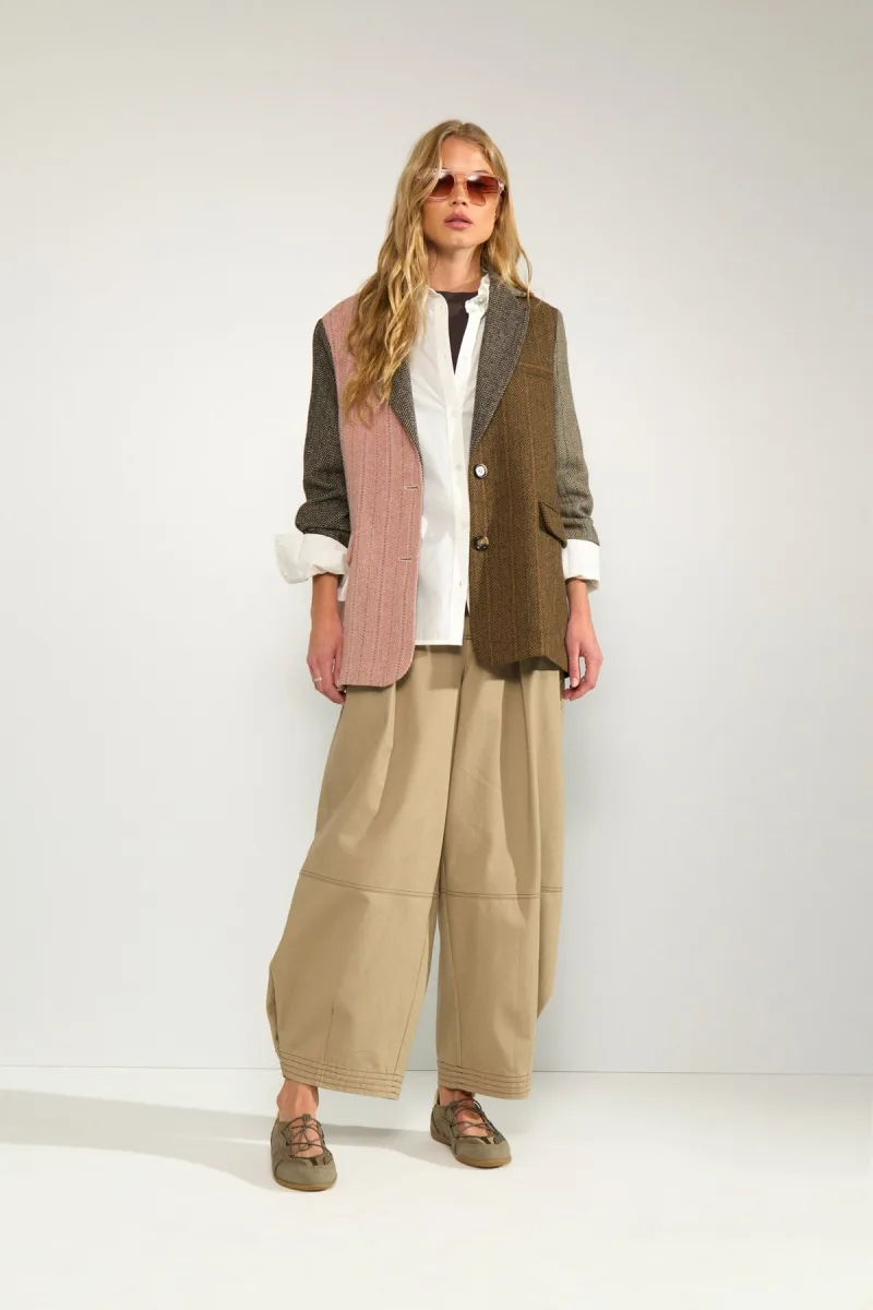 Nuavey Herringbone Blazer van Nümph, kleur Polignac
