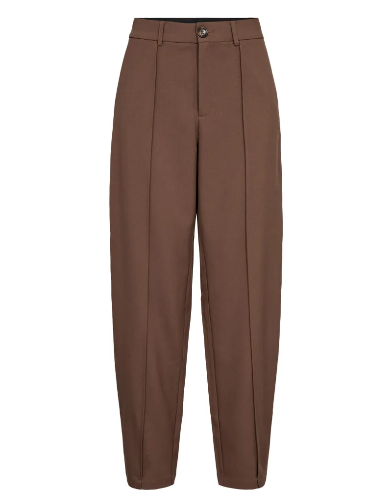 Nubelana Barrel Pants van Nümph, kleur Pinecone
