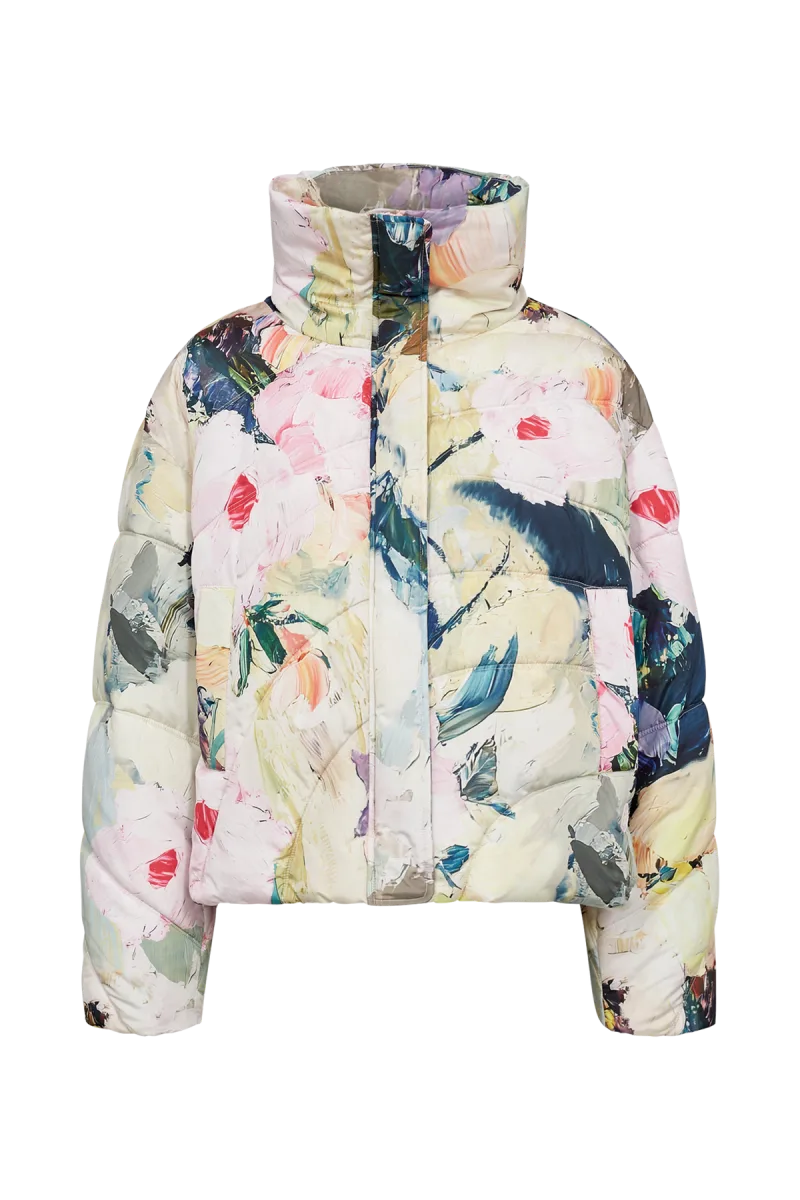 Nudagmar Short Puffer Jacket van Nümph, kleur Pink Lady