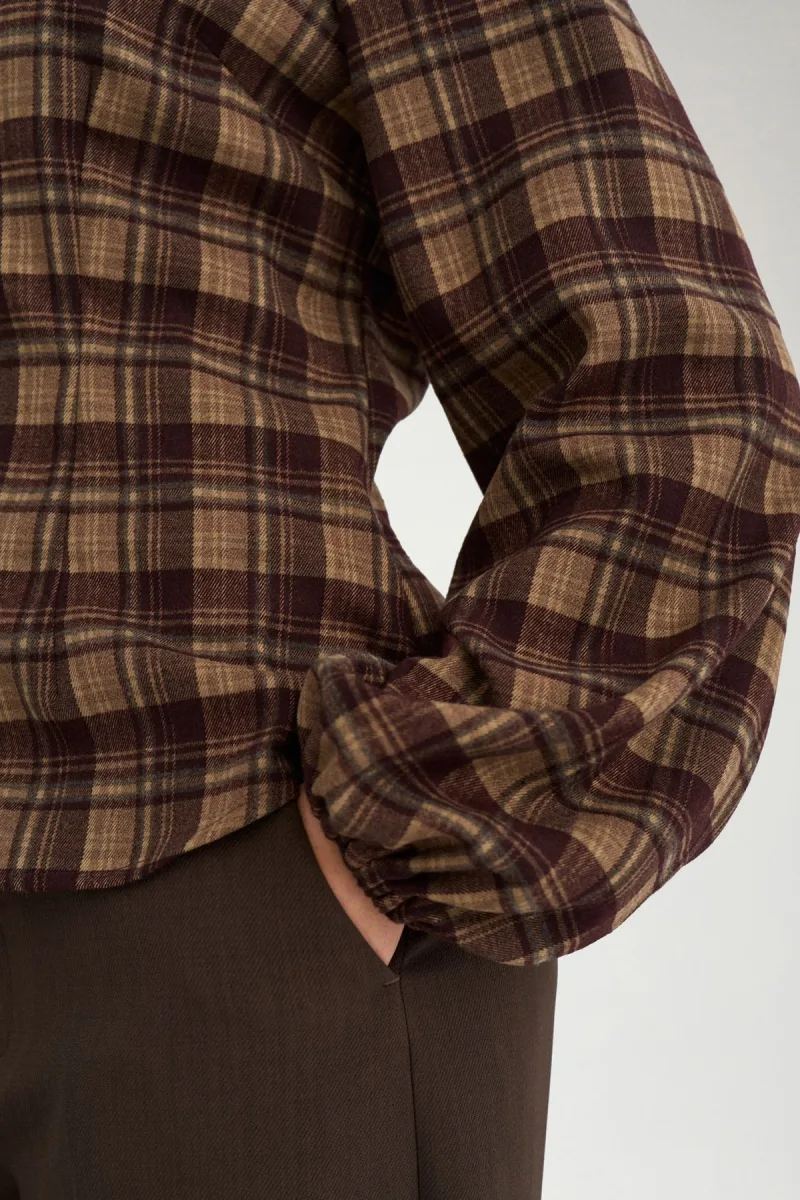 Nuglamy Shirt van Nümph, kleur Chocolate Plum