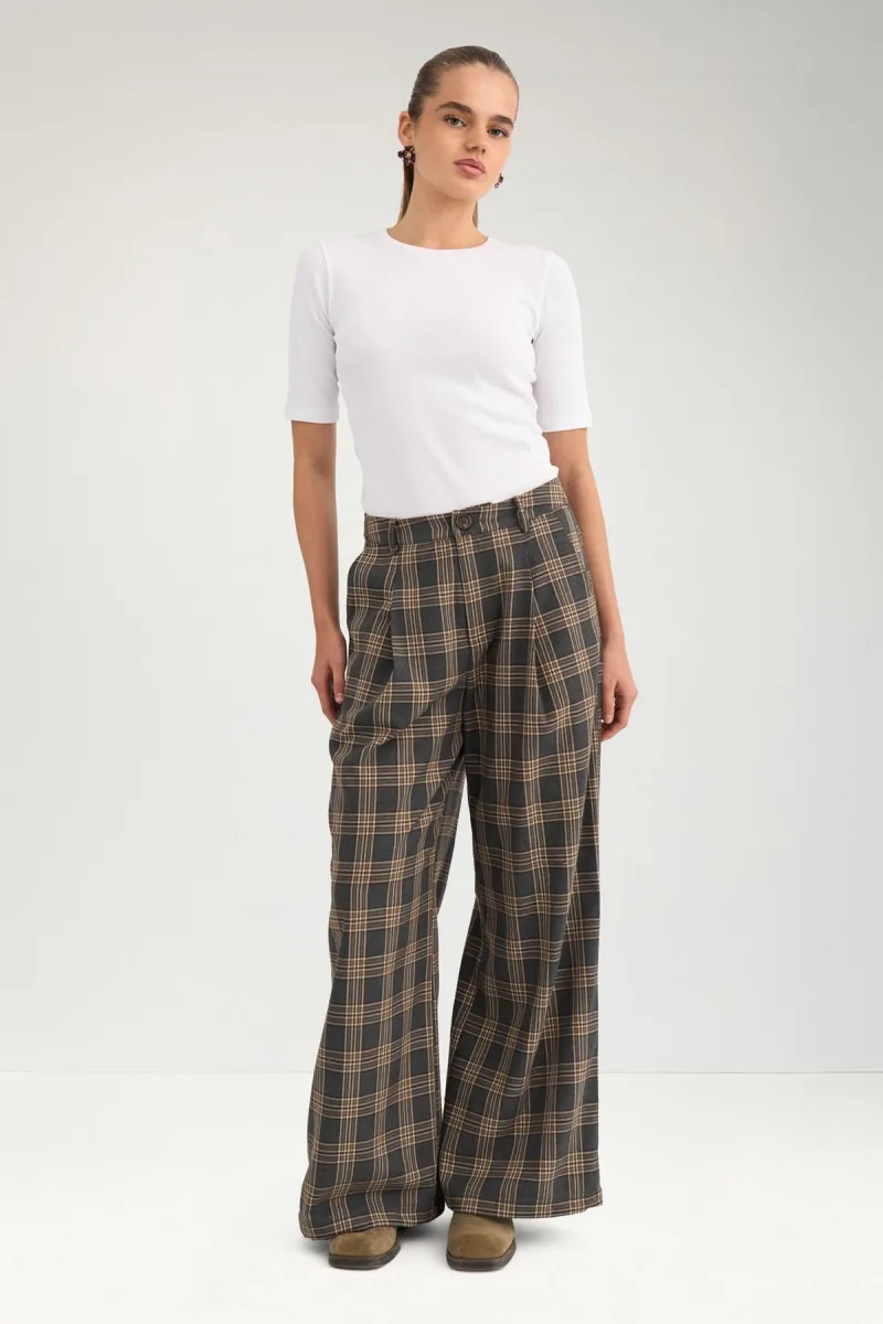 Nukamala Pants van Nümph, kleur Dark Grey Melange