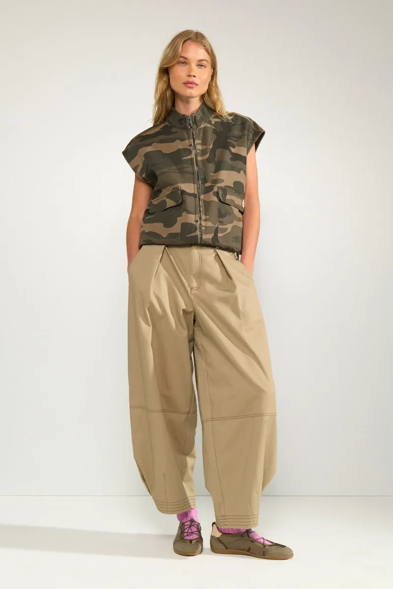 Nukatti Barrel Pants van Nümph, kleur Silv Er Mink