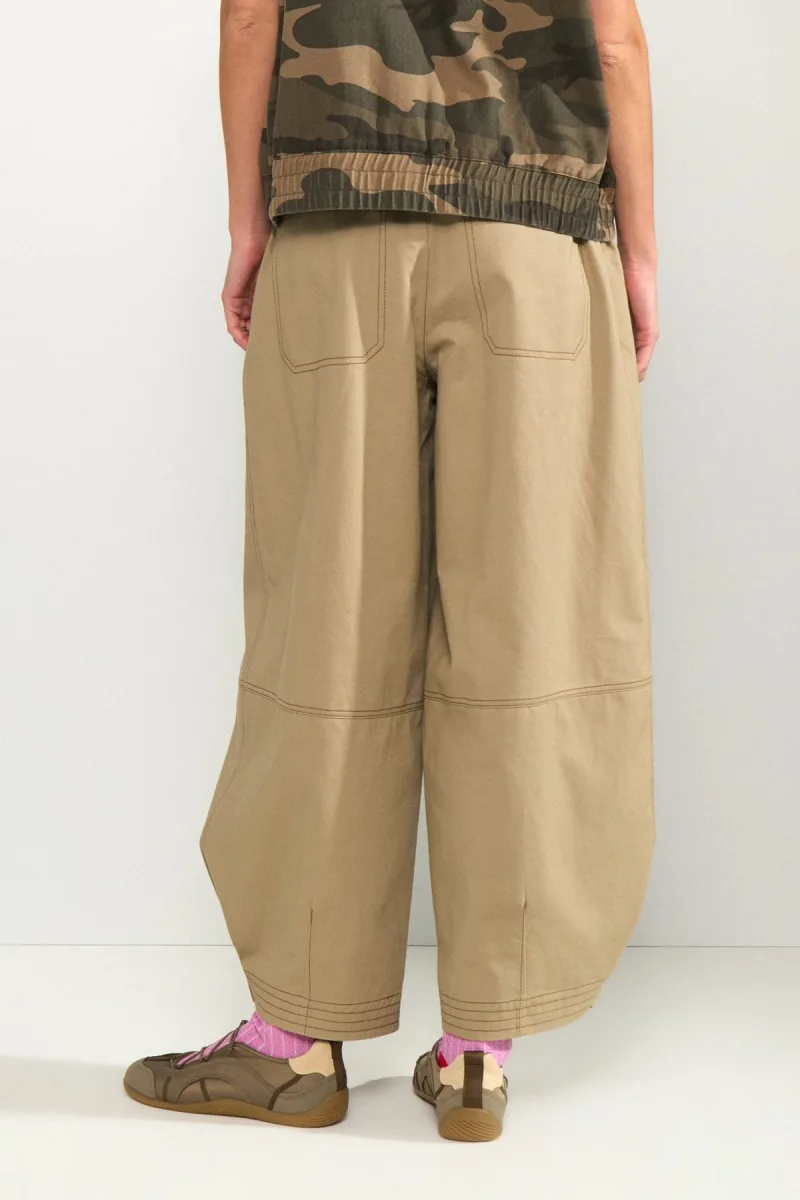 Nukatti Barrel Pants van Nümph, kleur Silv Er Mink
