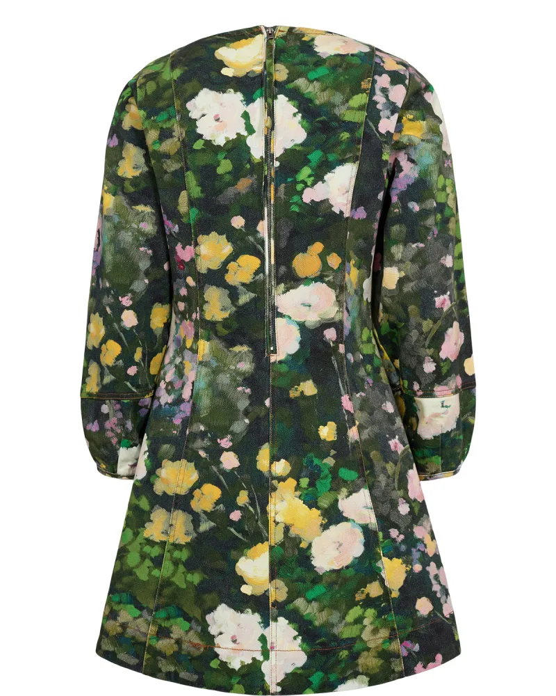 Nulissa Ls Dress van Nümph, kleur Botanical Garden